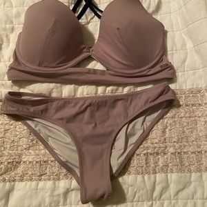 Pink bathing suit color mauve